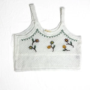 White crochet tank top - Picture 1 of 8