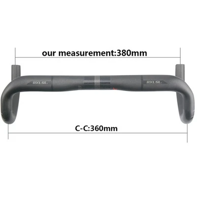  Carbon Road Bicylce Handlebar 31.8mm UD Matte Drop Bar 380/400/420/440mm  - Image 1 of 4
