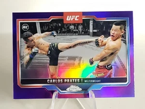 2025 Topps Chrome UFC - Carlos Prates #40 Purple Refractor RC - Bild 1 von 2