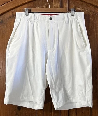 Pantalones cortos chinos de golf Under Armour HeatGear ropa deportiva talla 36 blancos nuevos con etiquetas $65 Foto 1 de 4