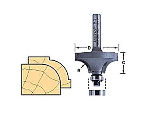 Trend - 46/150 x 1/4 Tungsten Carbide Tipped (TCT) Pemotong Ovolo & Bulat BerpB - Picture 1 of 5