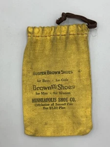 Vintage BUSTER BROWN SHOES Advertising Premium Jacks or Marbles BAG Minneapolis - Imagen 1 de 5