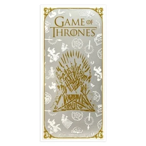 Game Of Thrones Bookmark Proof-like Silver Note 1$ Samoa - Picture 1 of 4