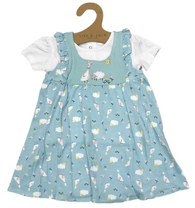 Lily & Jack Baby Goose & Lamb Dress & T-Shirt Set 0-3 to 12-18 Months NEW - Picture 1 of 1