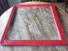 Antique Window Sash With GLASS Farm House Wood Frame 27in x 28in unfinished