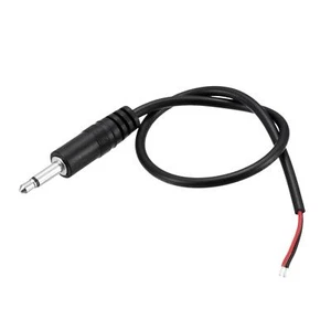 3.5mm Male Plug Bare Wire TS 2 Pole Mono 1/8" Plug Jack Audio Cable 0.25m,2pcs - Picture 1 of 5