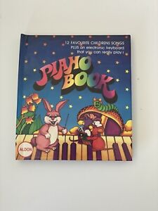 Vintage Electron Echo Piano Book '80s w/ Children Songs and Electronic Keyboard