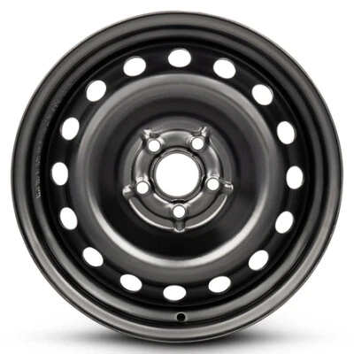 Roda de aço preta 16" caixa aberta para 1995-2011 Volkswagen Jetta Golf Beetle - Imagem 1 de 4