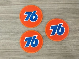 3pcs 76 Oil Station Motor Car Motorcycles Biker Patches Embroidered or Iron On - Picture 1 of 7
