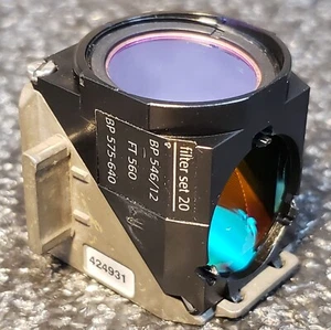 Zeiss Axio 488020 Fluorescence Filter Cube 20 w/ BP546/12 FT560 BP575-640 424931 - Picture 1 of 11