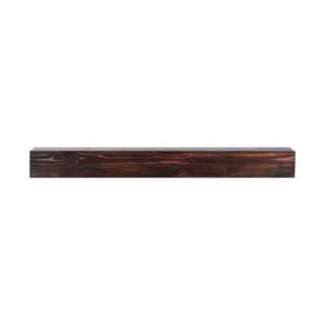 Fireplace Mantel 8 in. W x 48 in. D x 5 in. H Brown 50 lbs. Natural Wood Solid D - Picture 1 of 8
