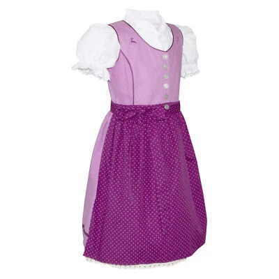 Saia infantil Dirndl linho-viscose bordada veado - Imagem 1 de 4
