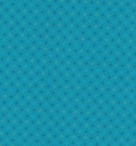 Tree of Life GEOMETRIC CIRCLES TEAL Coordinate OOP Fabric By the FQ - 1/4 YD - Picture 1 of 5