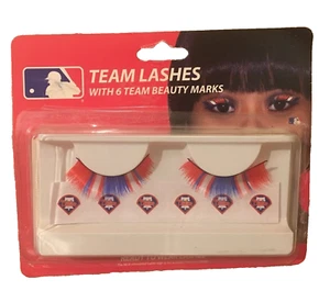 MLB Philadelphia Phillies 8pc Fake Eyelash Extension 6 Face Beauty Mark Tattoo - Picture 1 of 3