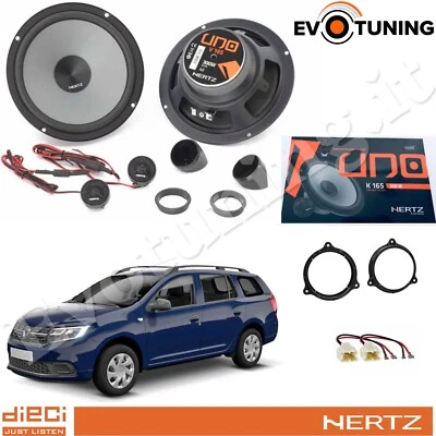 Kit 4 Casse Altoparlanti Hertz K 165 Anteriori per Dacia Logan dal 2012> - Immagine 1 di 4