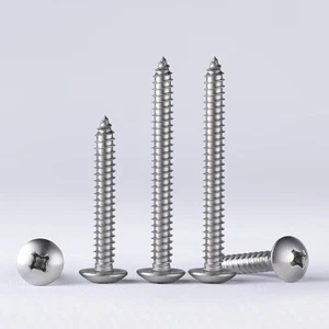 M3 M3.5 POZI BOTÓN BRAGUERO CABEZA CHAPA TORNILLOS AUTORROSCANTES ACERO INOXIDABLE - Imagen 1 de 5