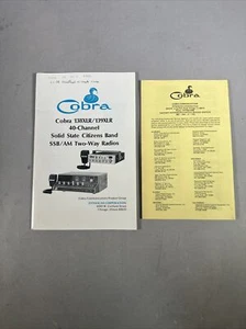1977 COBRA CB RADIO ORIGINAL FACTORY OWNERS INSTRUCTION MANUAL 138XLR & 139XLR - Picture 1 of 22