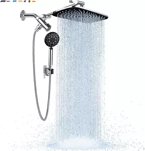 Wide Rain Shower Head with 6 Modes Handheld Water Spray,High Pressure Showerhead - Picture 1 of 6