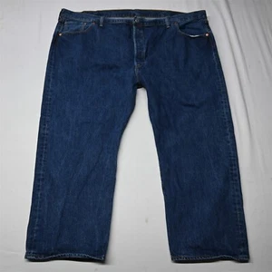 Levi's 54x29 501 Button Fly Straight Fit 11501-0194 Dark Denim Mens Jeans - Picture 1 of 9