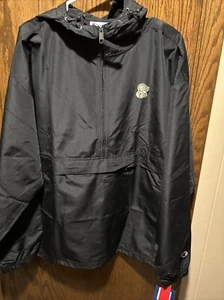 NEW Panera Bread Champion Windbreaker Jacket Zip Black Nylon Employee Uniform XL - Picture 1 of 4