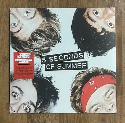 5 Seconds of Summer - Self-titled 10th Anniversary RED color vinyl LP record NEW - Image 1 of 3