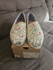Toms Classic Nyc Canvas Natural Shoes Womans - Picture 1 of 5