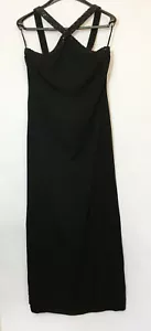 Giorgio Armani Long Black Silk Evening Dress Gown UK Size 10 - (#D51) - Picture 1 of 10