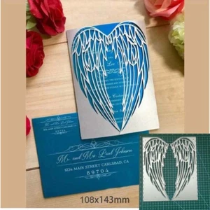 Flügel Schneiden Stanze Scrapbooking Handwerk Metall Zum Selbermachen Papier Karten Herstellung Dekorativ - Bild 1 von 7