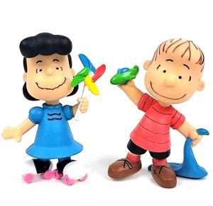 LUCY And LINUS VAN PELT PEANUTS Charlie Brown 3” VINYL ACTION FIGURE PVC TOY - Picture 1 of 10