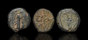 IMPERIO ROMANO. Leo I. AD 457-474. Æ Nummus, con Aelia Verina, Lote de 3 - Imagen 1 de 2
