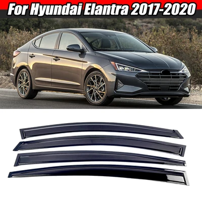 Para Hyundai Elantra 2017-2020 Protector contra la intemperie Protector contra la lluvia Visera de ventana Parasol Foto 1 de 4