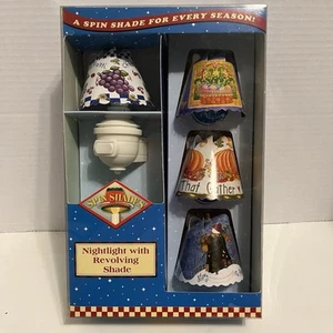 Spin Shades Magical Night Light w/Revolving Four Season 2002 Neu in geöffneter Verpackung - Bild 1 von 8