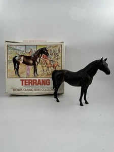Vintage Breyer Race Horse #605 Terrang Thoroughbred With Vintage Box (Damaged) - Picture 1 of 15