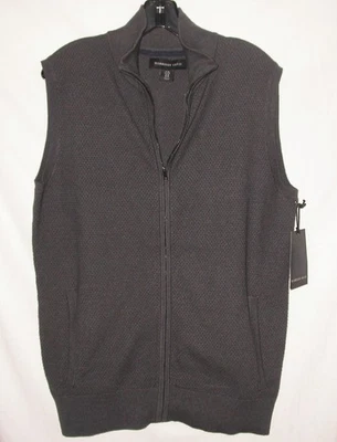 HARRISON DAVIS Ropa de Trabajo Preppy Tejido Suéter Chaleco Para Hombres M Cremallera Completa Gris NUEVO con ETIQUETAS Foto 1 de 4