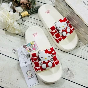 Hello kitty Sanrio summer slides NWT size 10.5 women EUR 40-41 - Picture 1 of 5