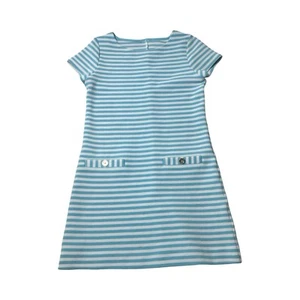 Lilly Pulitzer Girls Little Layton Dress Size Large 8-10 Blue White Summer - Picture 1 of 3