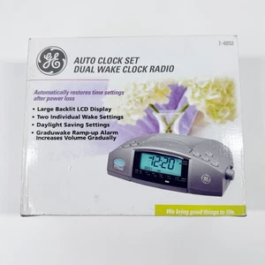 Vintage GE Electric Alarm Clock Radio Retro 90's AM/FM, Model 7-4892 w/ Box New - Picture 1 of 10