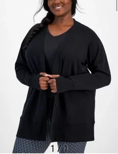NWT ID Ideology Comfort Thumbhole Cardigan Size 2X MSRP $39.50 - Picture 1 of 9