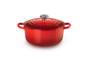 Casseruola Cocotte Rotonda Evo Le Creuset Ghisa cm 26 - Ciliegia - Rivenditore - Imagen 1 de 5