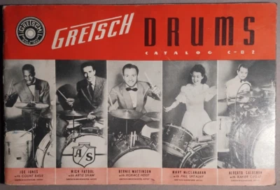 Catálogo de baterias e acessórios originais Gretsch 1941 C-82 B4-70 - Imagem 1 de 4