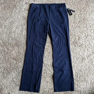 INC International Concepts Bootcut-Hose ~ Größe 12 dämmerungsblau Stretch neu mit Etikett - Bild 1 von 9