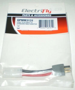 ELECTRIFLY GPMM3131 STAR PLUG MALE TO STANDARD MALE ADAPTER NEW NIP - Picture 1 of 1