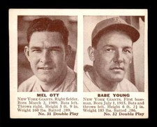 1941 Double Play #31 Mel Ott/Norm Young   EX X2579923