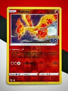 Moltres Reverse Holo Rare 012/078 Pokemon GO 2022 PACK FRESH - Picture 1 of 2