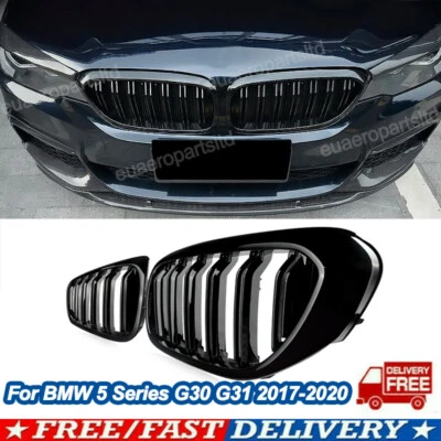 Front Bumper Grille Grill For BMW 5 Series G30 G31 M5 2017-2019 530i 540i 550i - Image 1 of 4