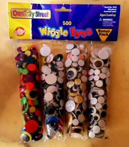 Paquete Sellado de 500 OJOS WIGGLE Creativity Street, Estilos Surtidos, Edades 3 en adelante - Imagen 1 de 8