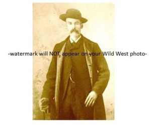 FOTO rara Doc Holliday Wild West US Marshal Gunfighter, Wyatt Earp Pal LÁPIDA - Imagen 1 de 1