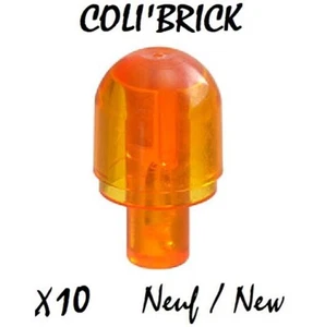 Lego 58176 - 10x Gyrophare / Light cover with Bar - Trans Orange - New Neuf - Picture 1 of 1