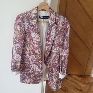 Zara Long Line Blazer Xs suit set and trousers xs new - Picture 1 of 3