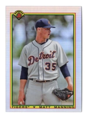 Matt Manning 2020 Bowman Baseball 1990 Insert #90B-MM Detroit Tigers - Image 1 of 2